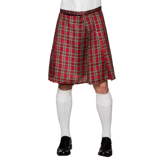 Kilt Ecossais Rouge Homme - Taille Unique