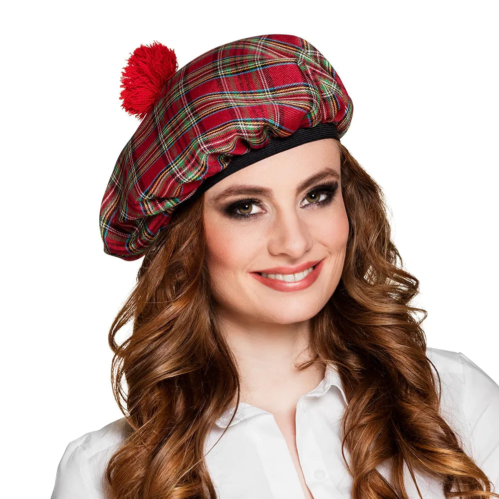 Béret Mrs Tartan