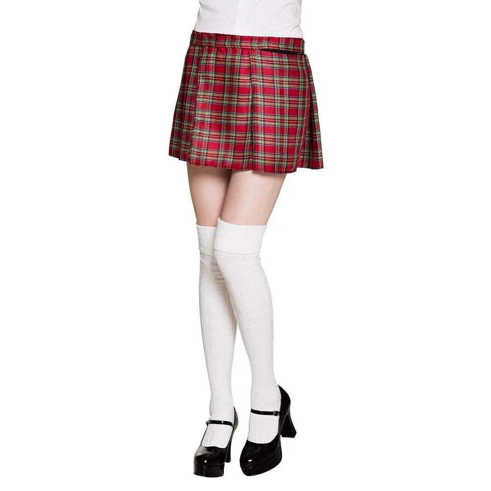 Kilt Ecossais Rouge Femme - Taille Unique