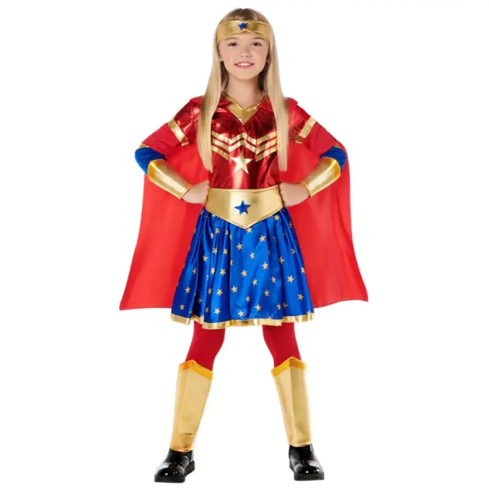 Costume Fille Super-héroïne Star - 5-6 ans