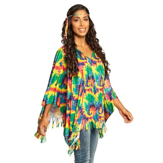 Poncho Femme Hippie avec bandeau