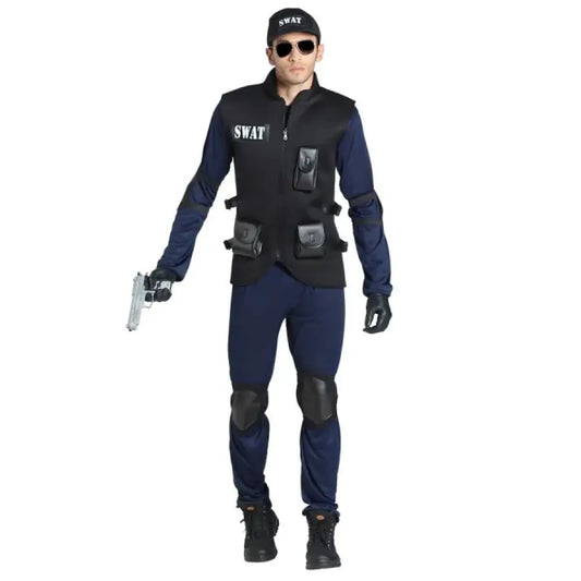 Costume Homme Agent de SWAT - S
