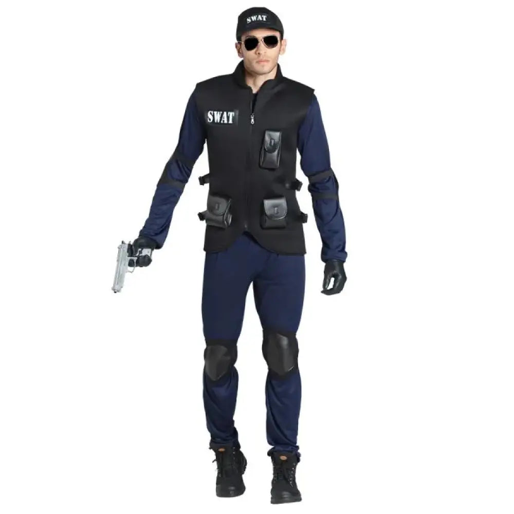 Costume Homme Agent de SWAT - XL