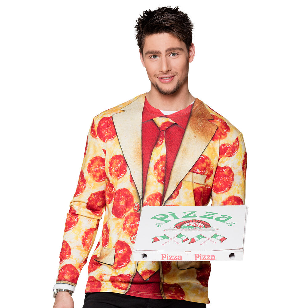 Chemise photoréaliste Pizza pepperoni