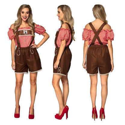 Costume Femme Bavaroise Marron - Taille 36/38