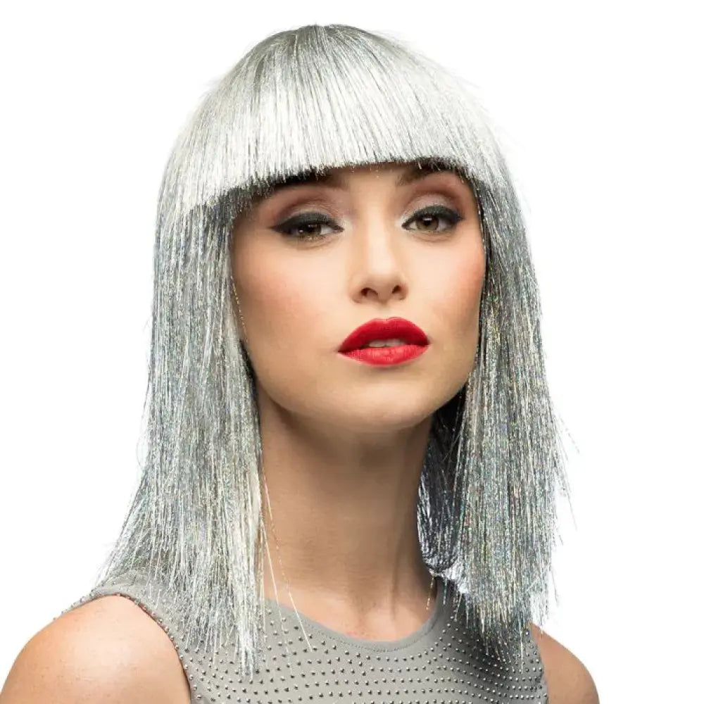 Perruque Crazy Argent