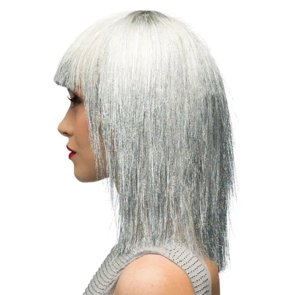 Perruque Crazy Argent