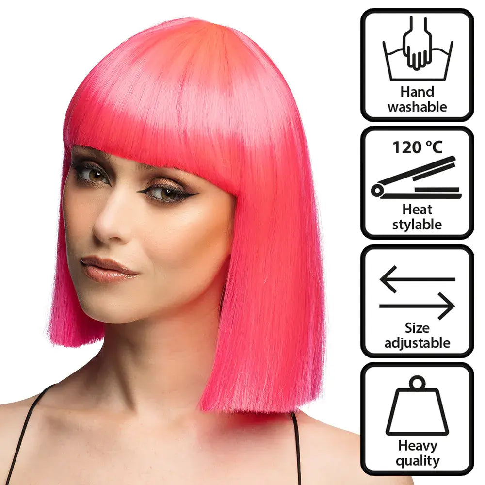 Perruque Djamilla "Playful Pink" - Haute Qualité