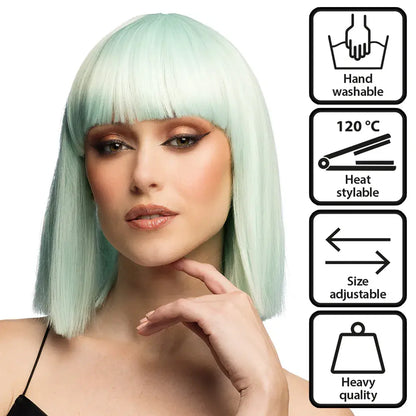 Perruque Djamilla "Fresh Mint" - Haute Qualité
