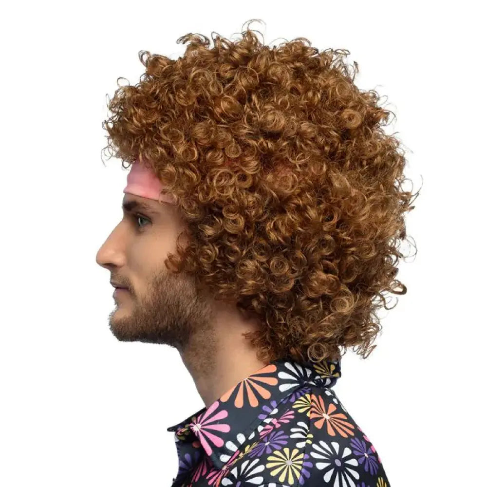 Perruque Hippie Groove avec bandeau