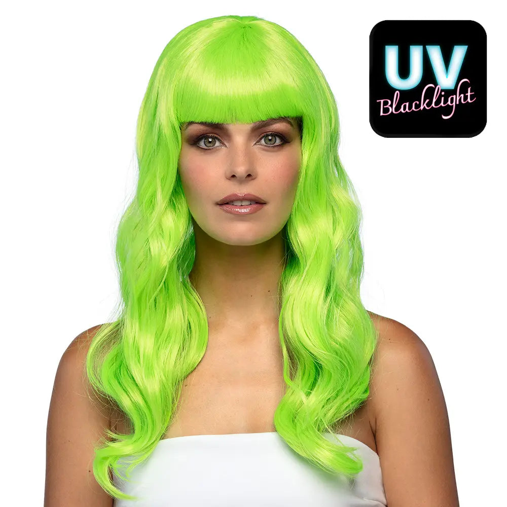 Perruque Chique Vert Fluo