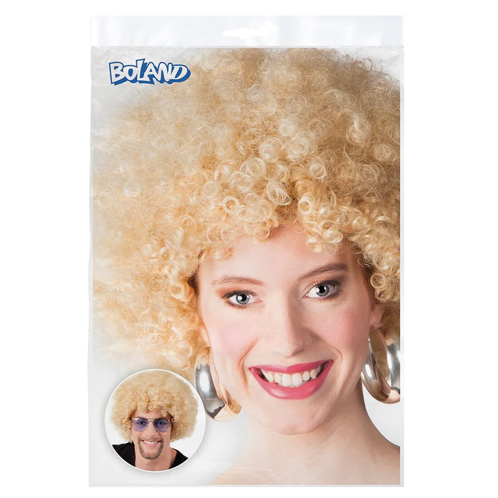 Perruque Afro Blonde