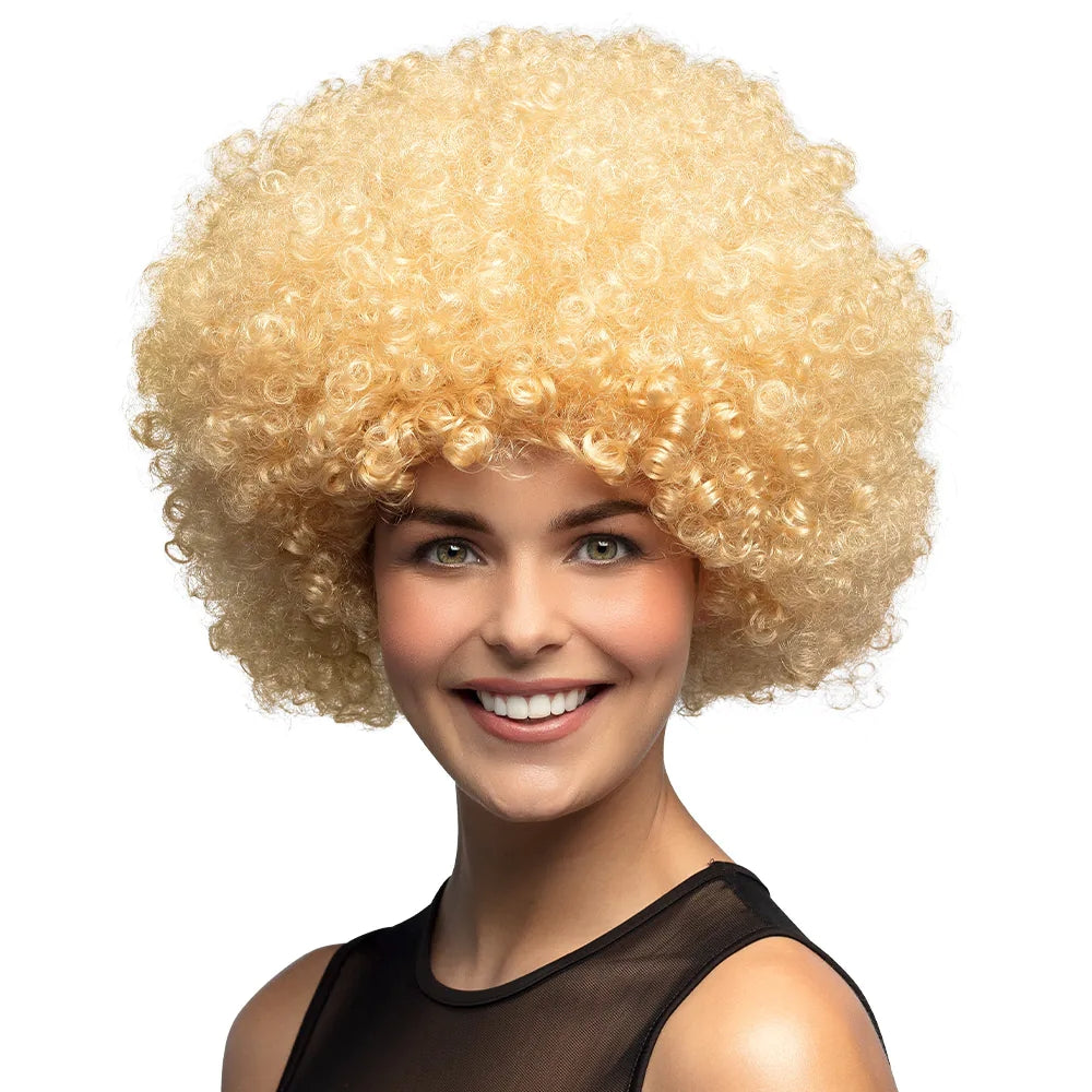 Perruque Afro Blonde