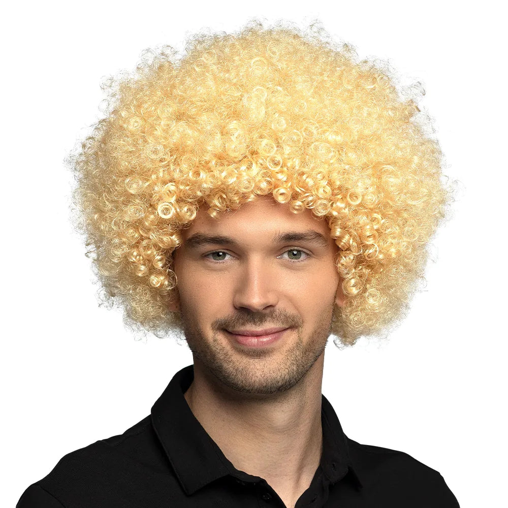 Perruque Afro Blonde