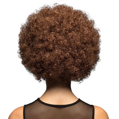 Perruque Afro Marron