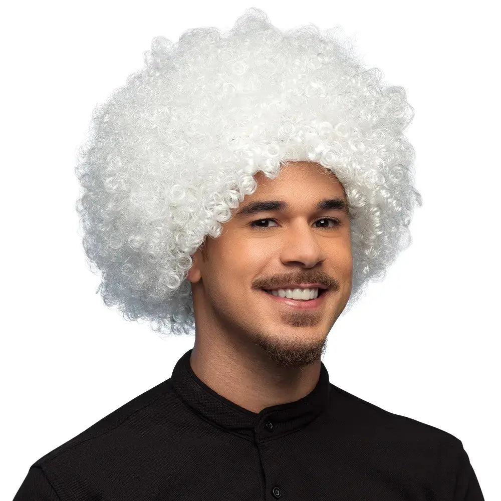 Perruque Afro Blanche