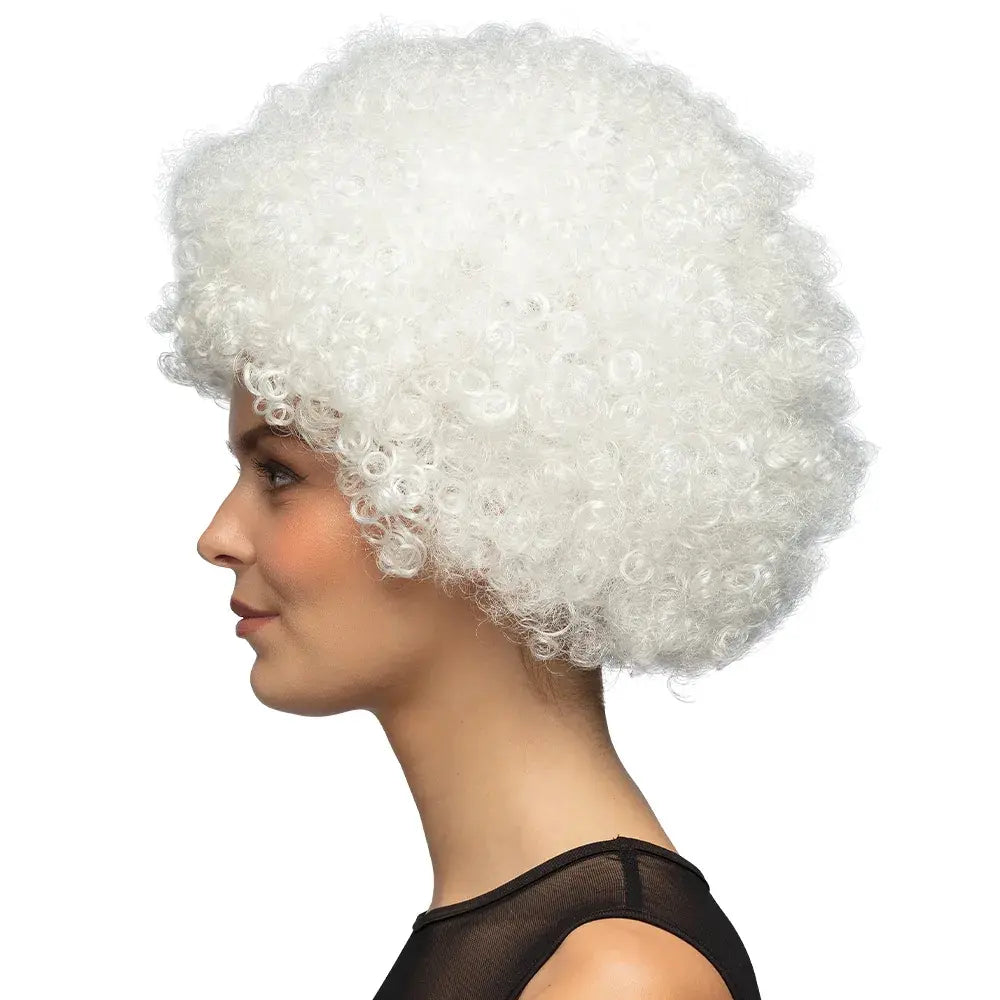Perruque Afro Blanche