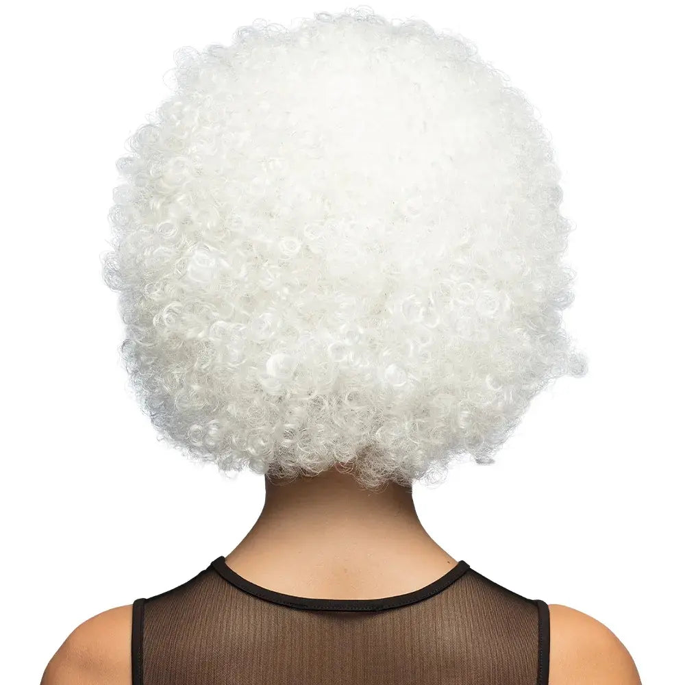 Perruque Afro Blanche