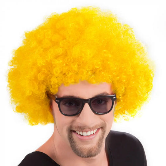 Perruque Afro Jaune