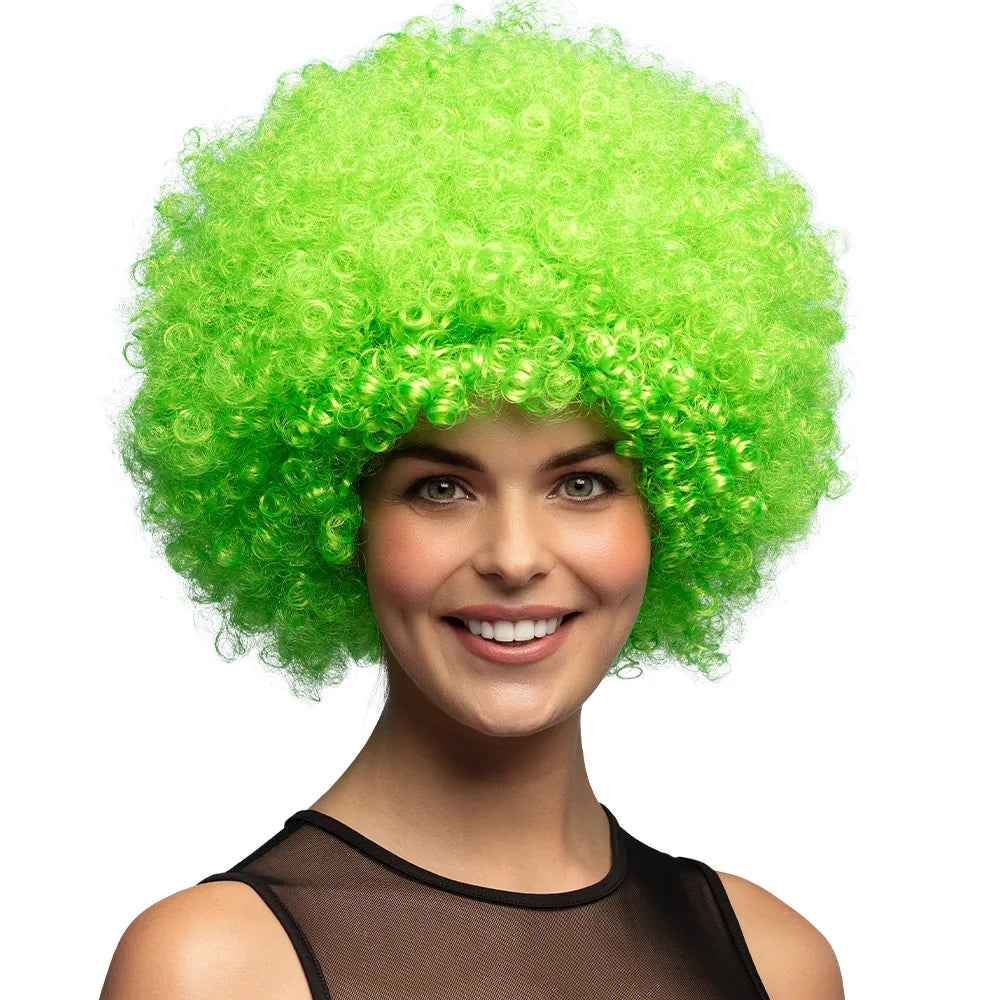 Perruque Afro Verte