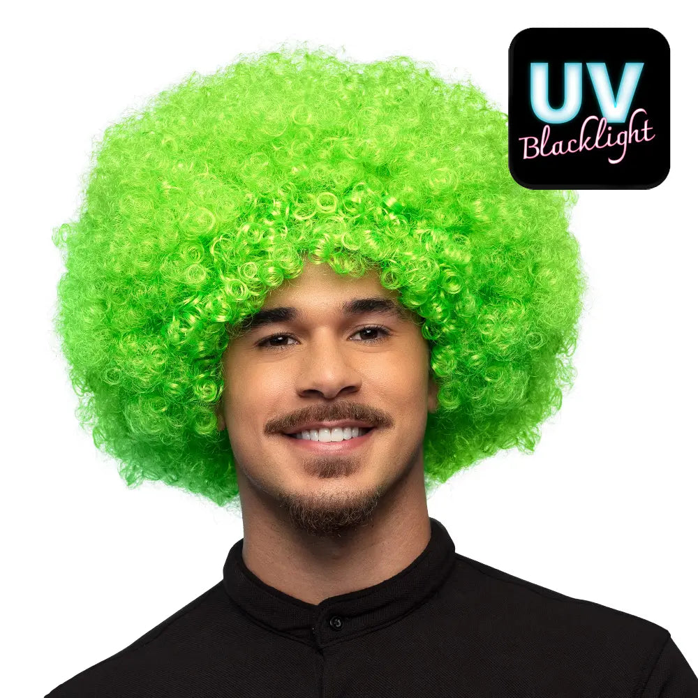 Perruque Afro Verte
