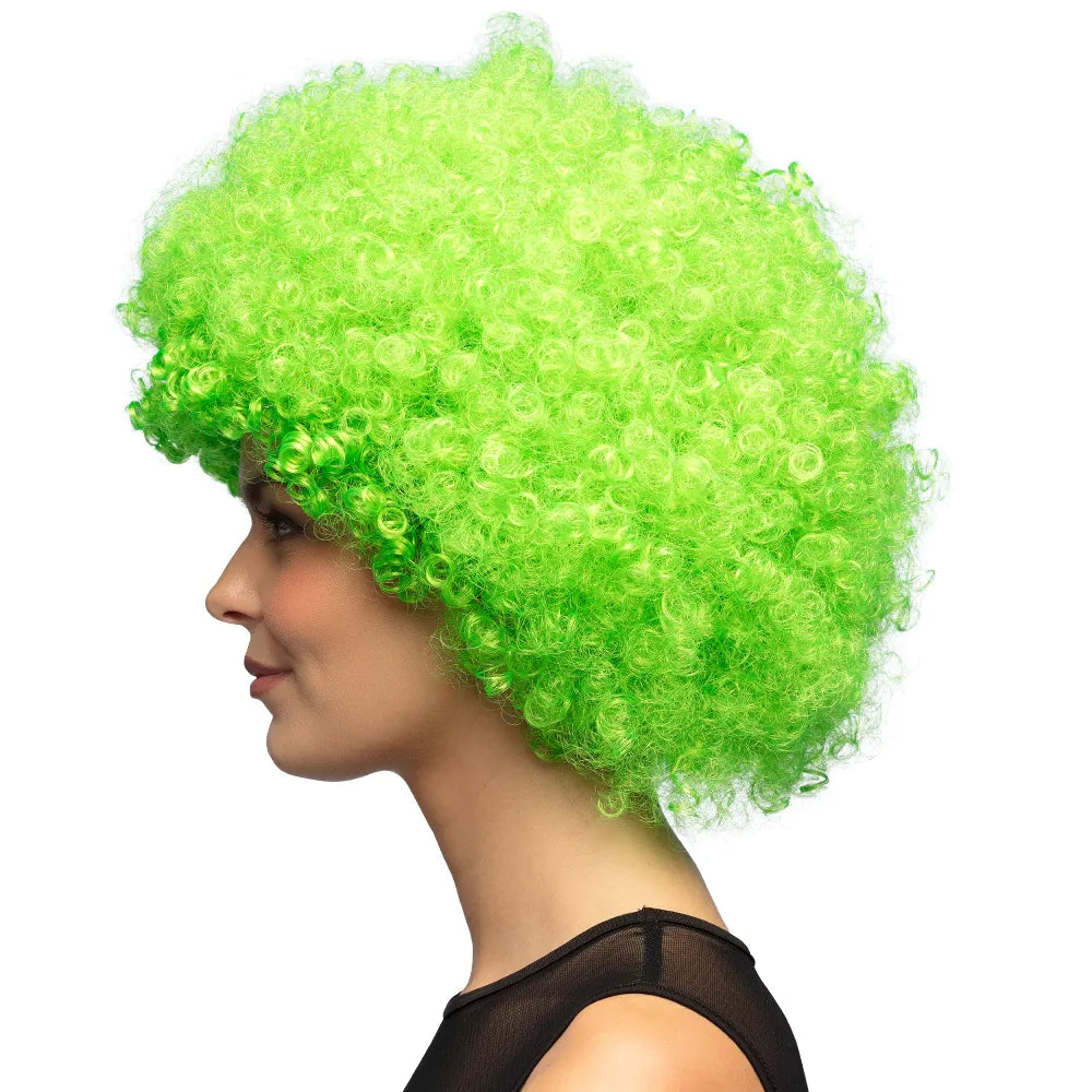 Perruque Afro Verte