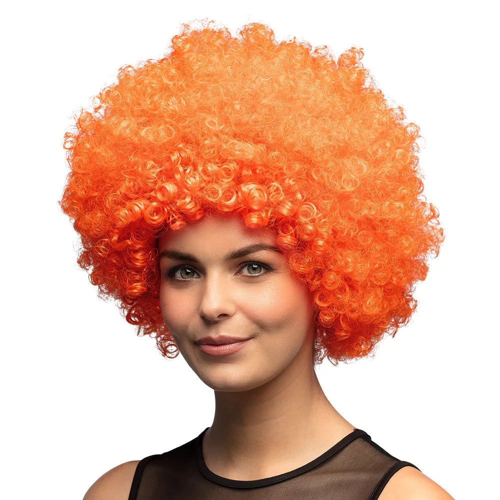 Perruque Afro Orange