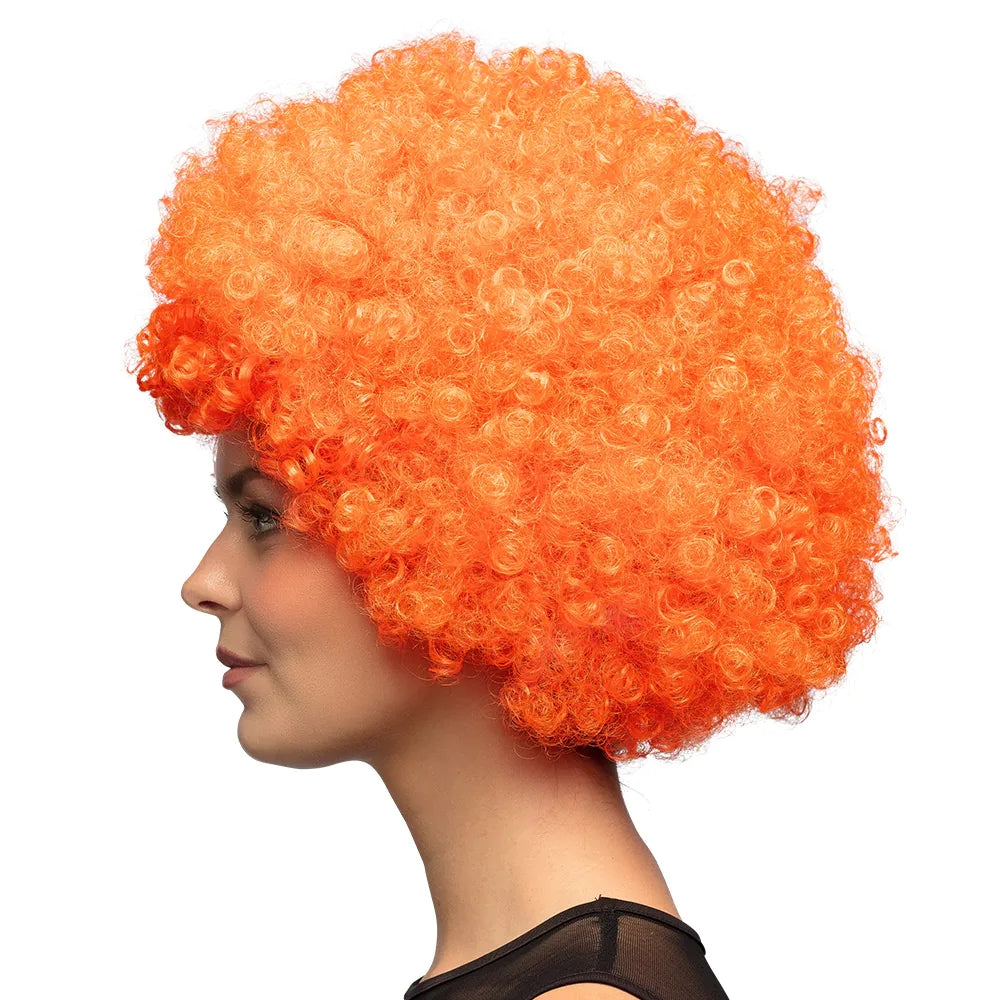 Perruque Afro Orange