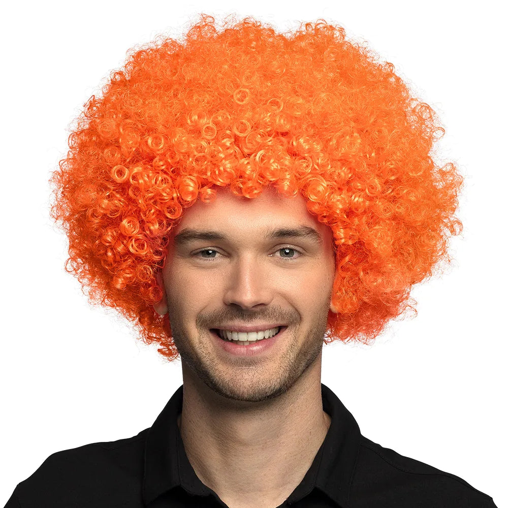 Perruque Afro Orange