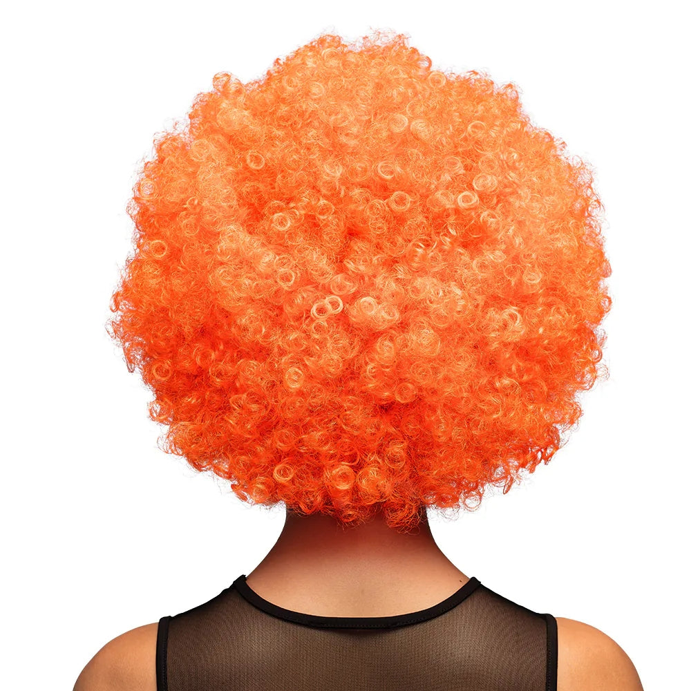 Perruque Afro Orange