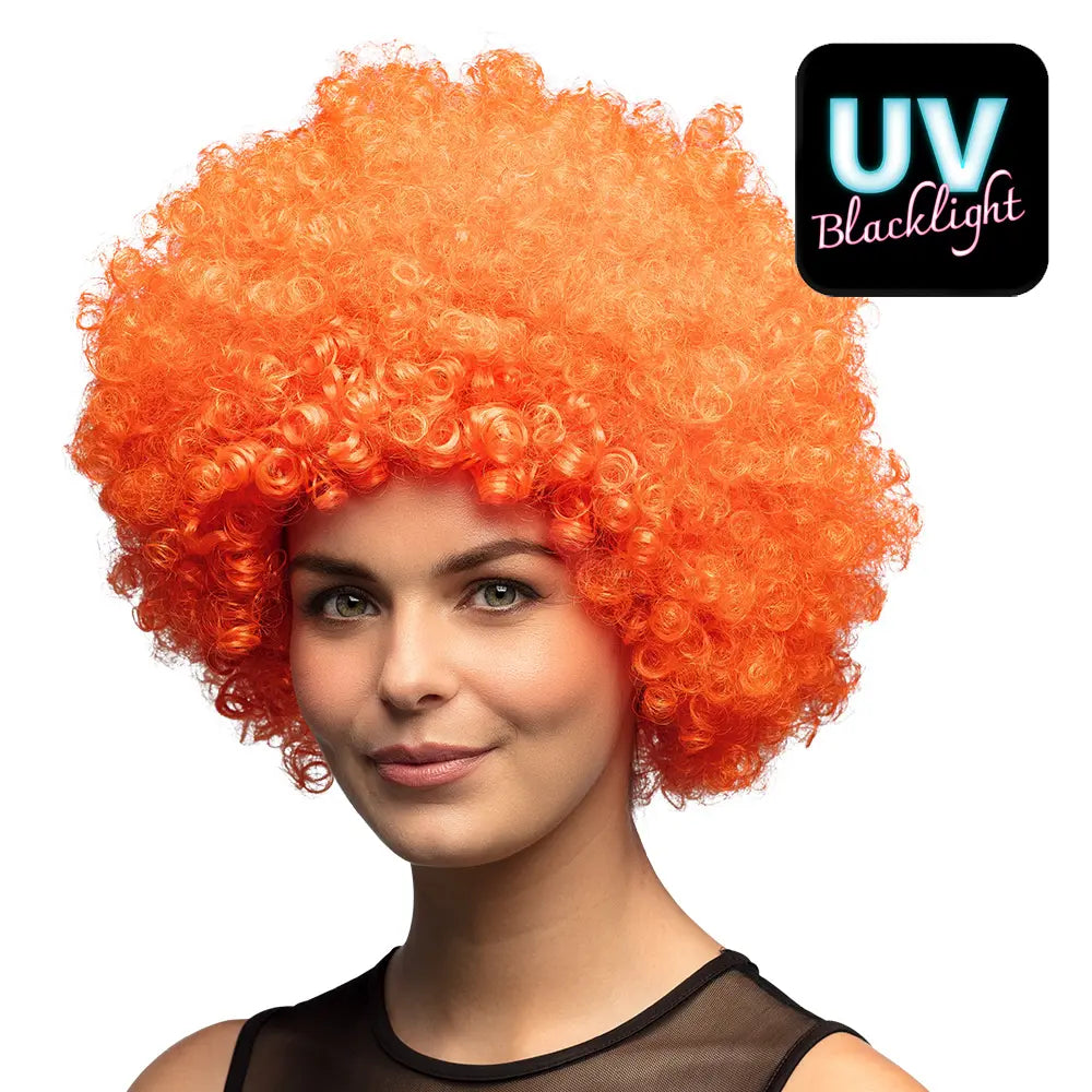 Perruque Afro Orange