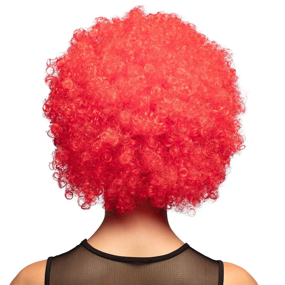 Perruque Afro Rouge