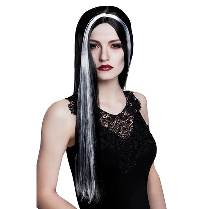 Perruque Sorcière Noir & Blanc