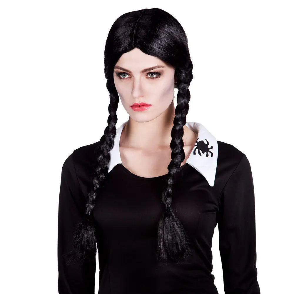 Perruque Mercredi Addams