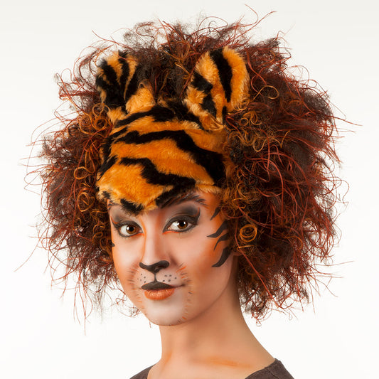 Perruque Wild tiger avec bonnet