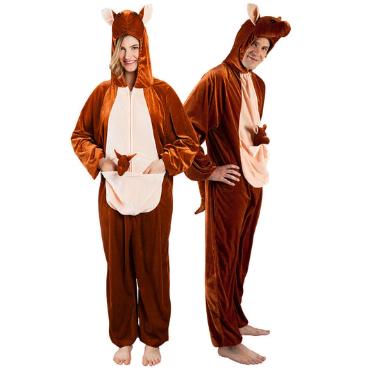 Costume adulte Kangourou peluche