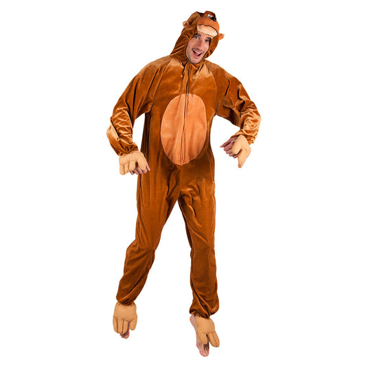 Costume adulte Singe peluche