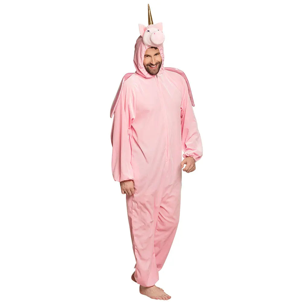 Costume adulte Licorne peluche