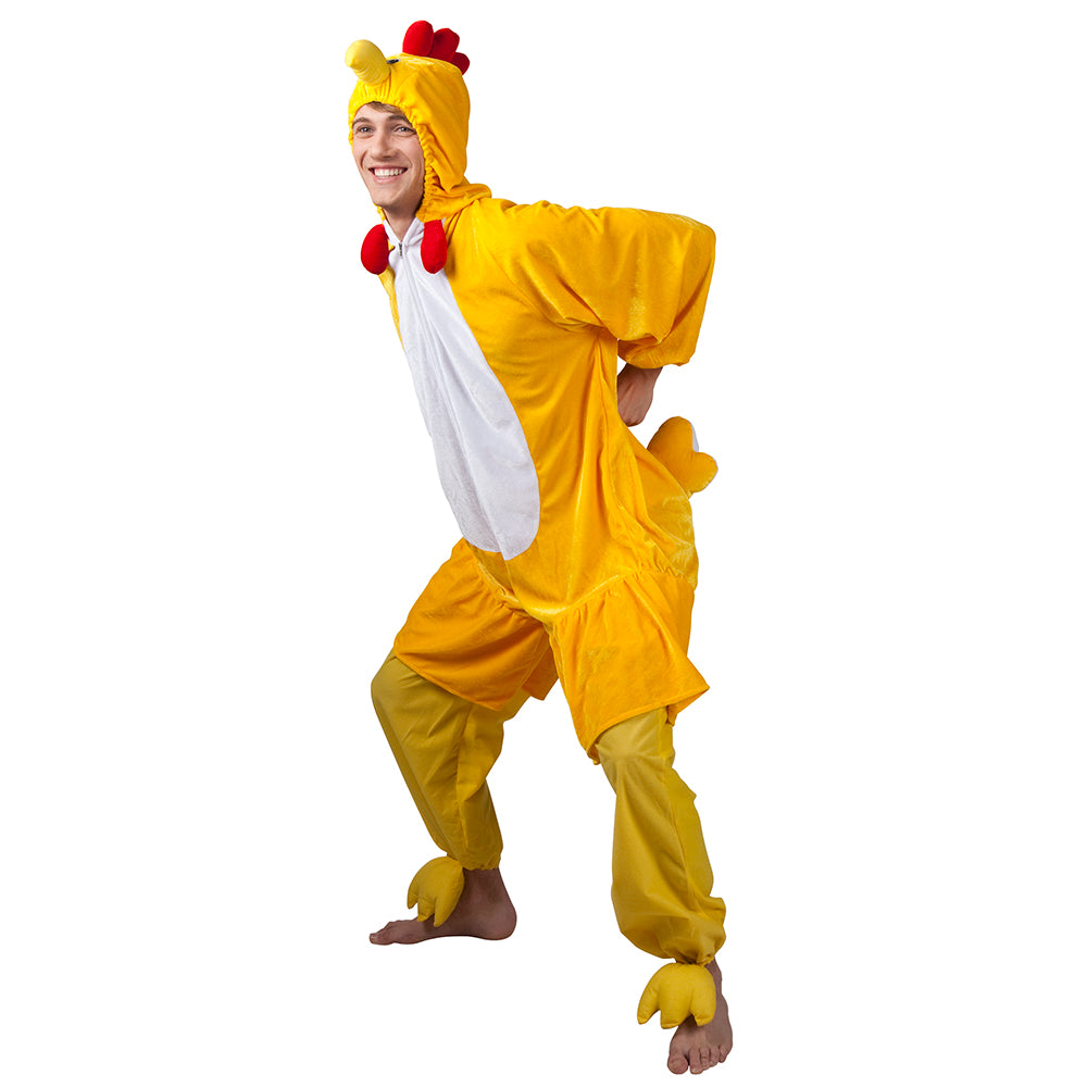 Costume adolescent Poulet peluche