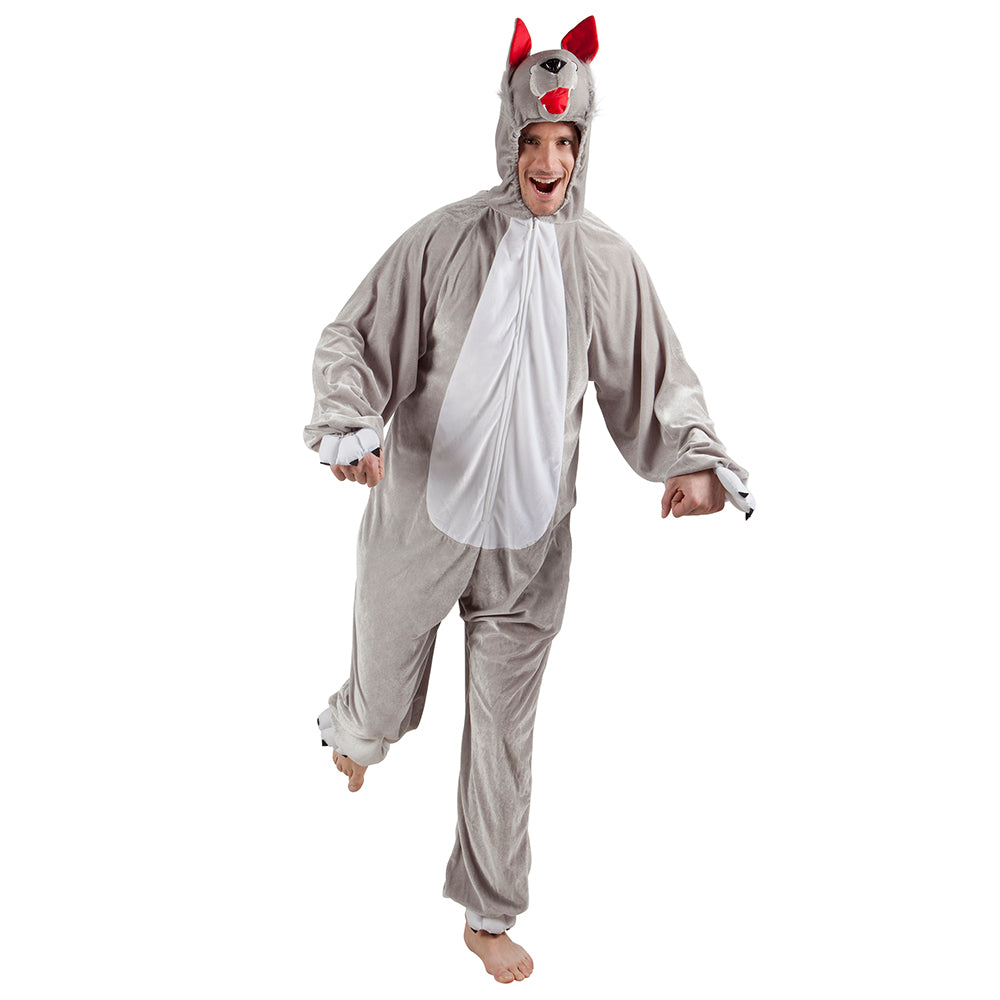 Costume adolescent Loup peluche