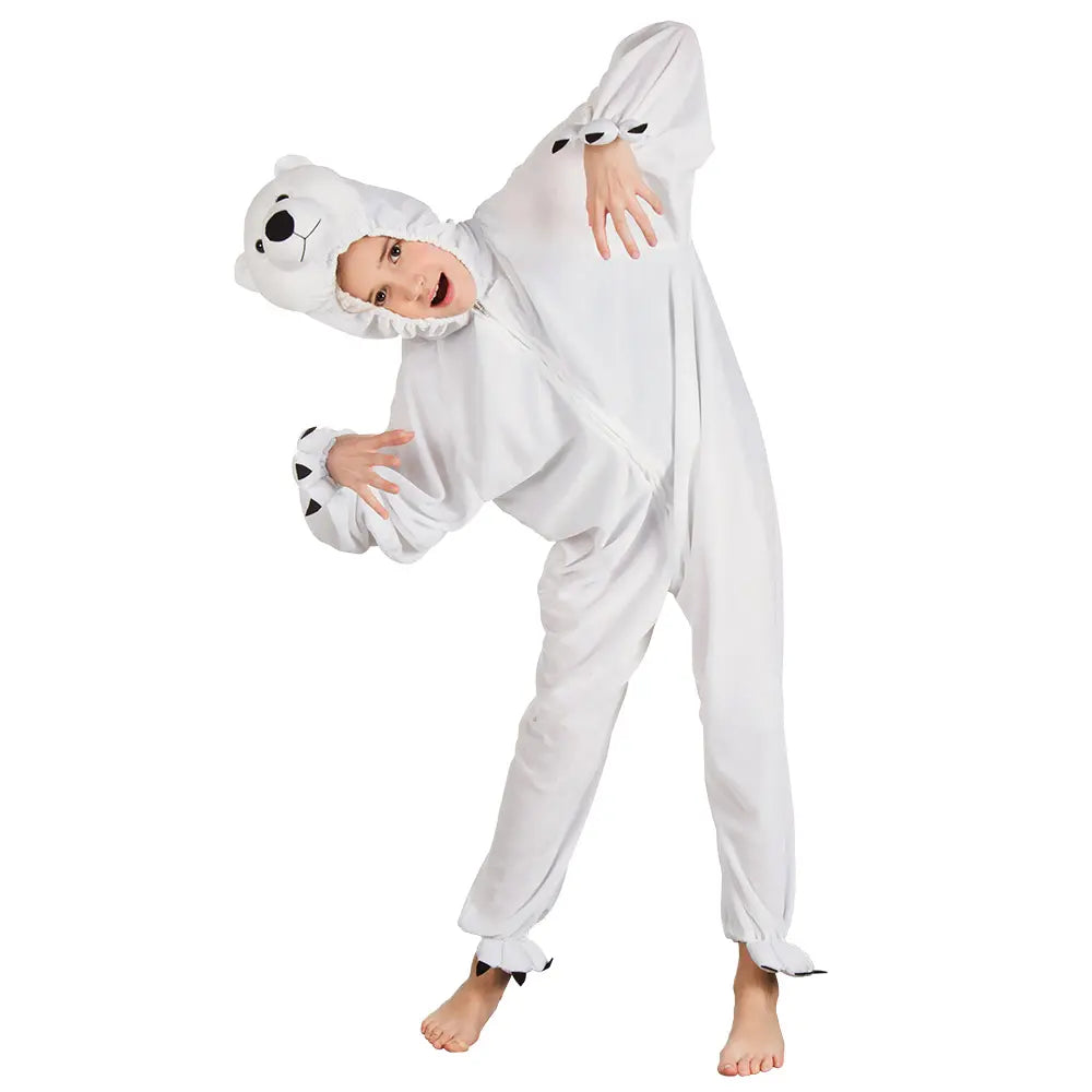 Costume enfant Ours polaire peluche