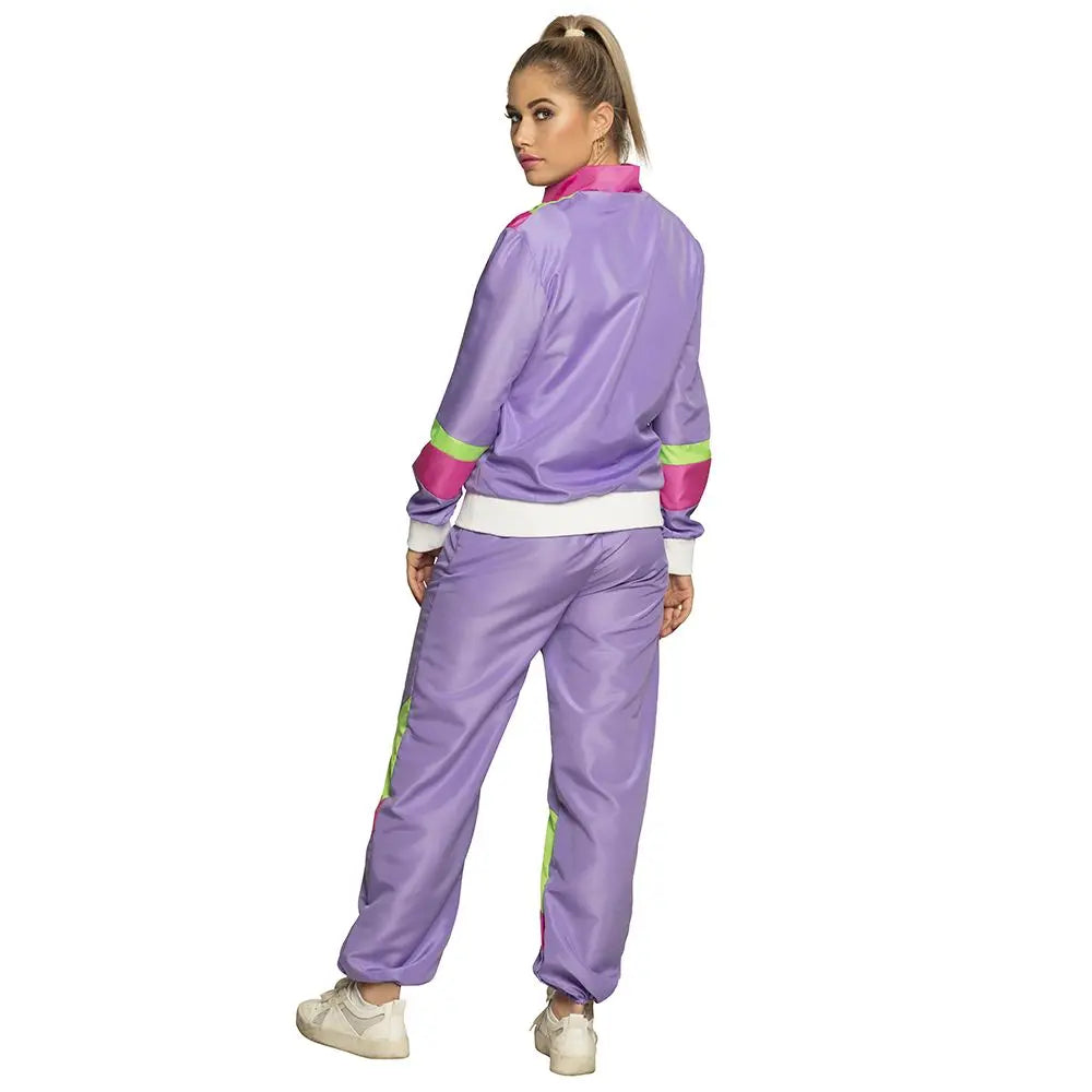 Survêtement Retro violet (Femme Taille XL)