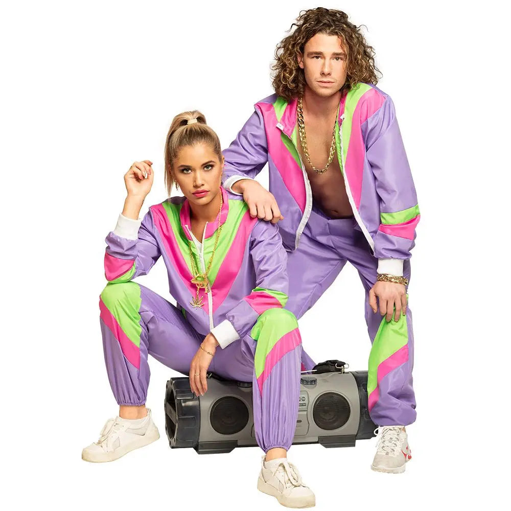 Survêtement Retro violet (Homme Taille M)