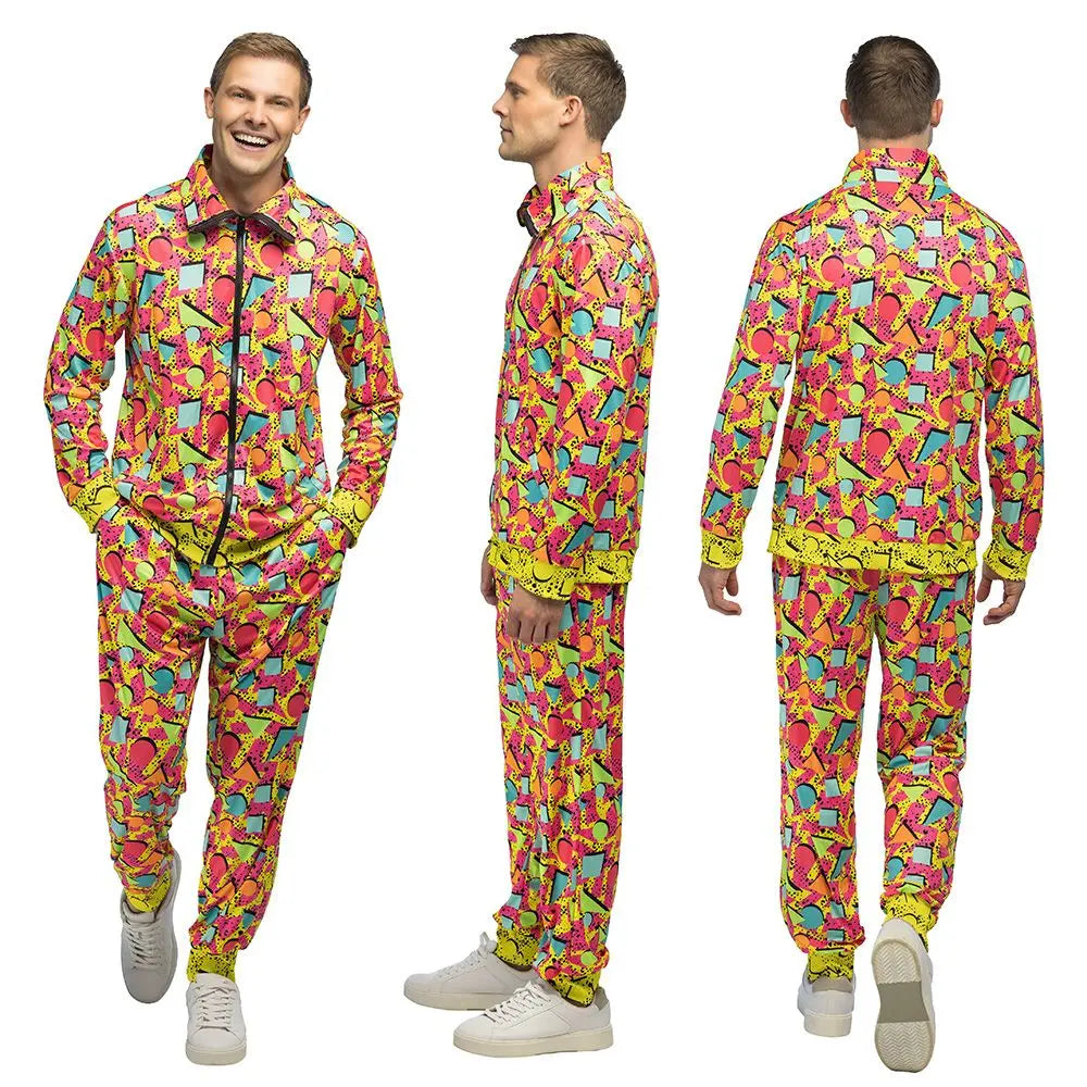 Survêtement Pop Art fluorescent (Homme Taille XXL)