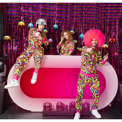 Survêtement Street Art fluorescent (Femme Taille XL)