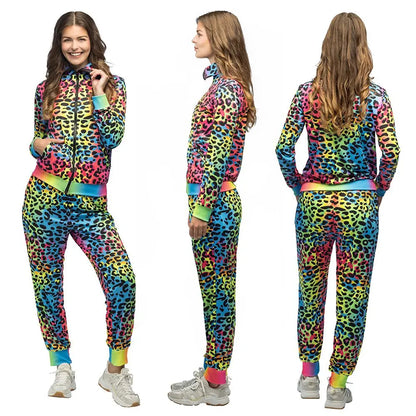 Survêtement Leopard Art fluorescent (Femme Taille L)