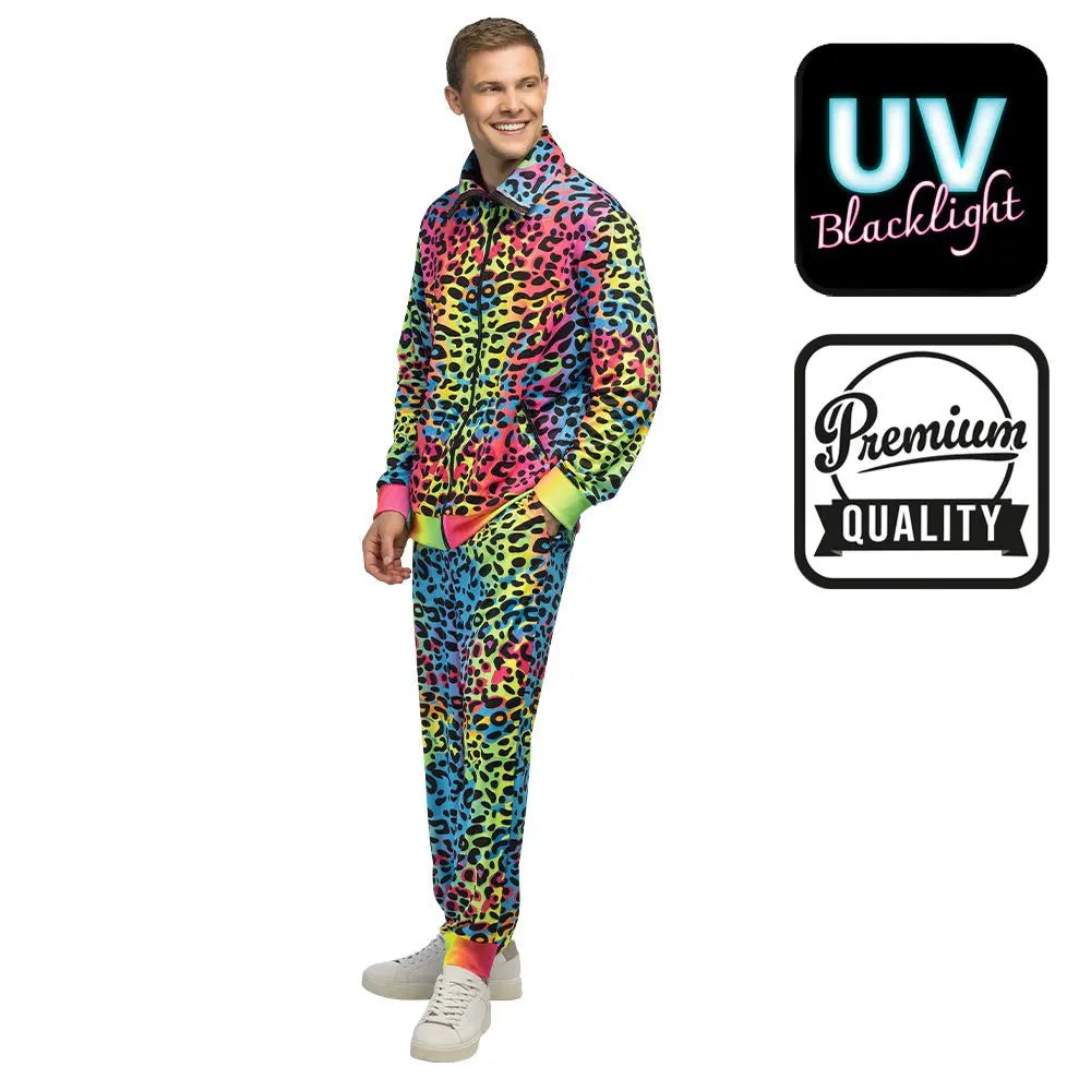 Survêtement Leopard Art fluorescent (Homme Taille XL)