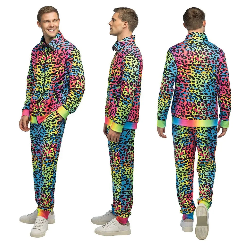 Survêtement Leopard Art fluorescent (Homme Taille XL)