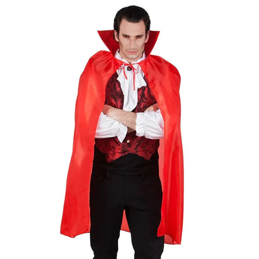 Cape avec Col Vampire - Rouge - 120 cm