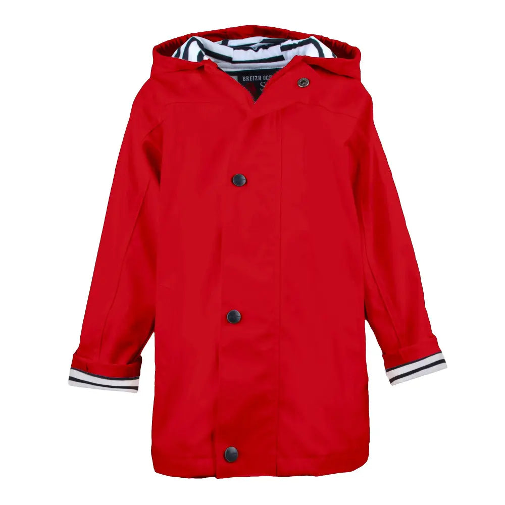 Ciré mixte coupe droite, Rouge Enfant Taille 8 A